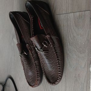 Leather loafers